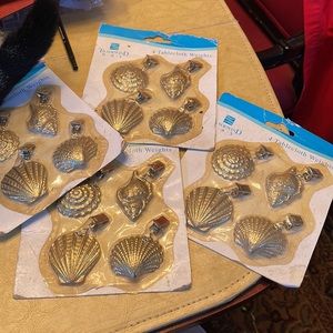 4 Sets Unique Picknick Tabletop Weights Heavy. To clip on edges to safely secure